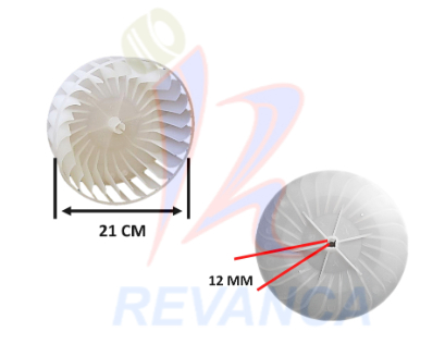 TURBINA PLASTICA SEC. FRIGIDAIRE/ELECTROLUX 131476300 ORIGINAL