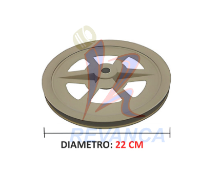 POLEA TRANSMISION DELFIN 5/8 CANAL FINO (22CM)