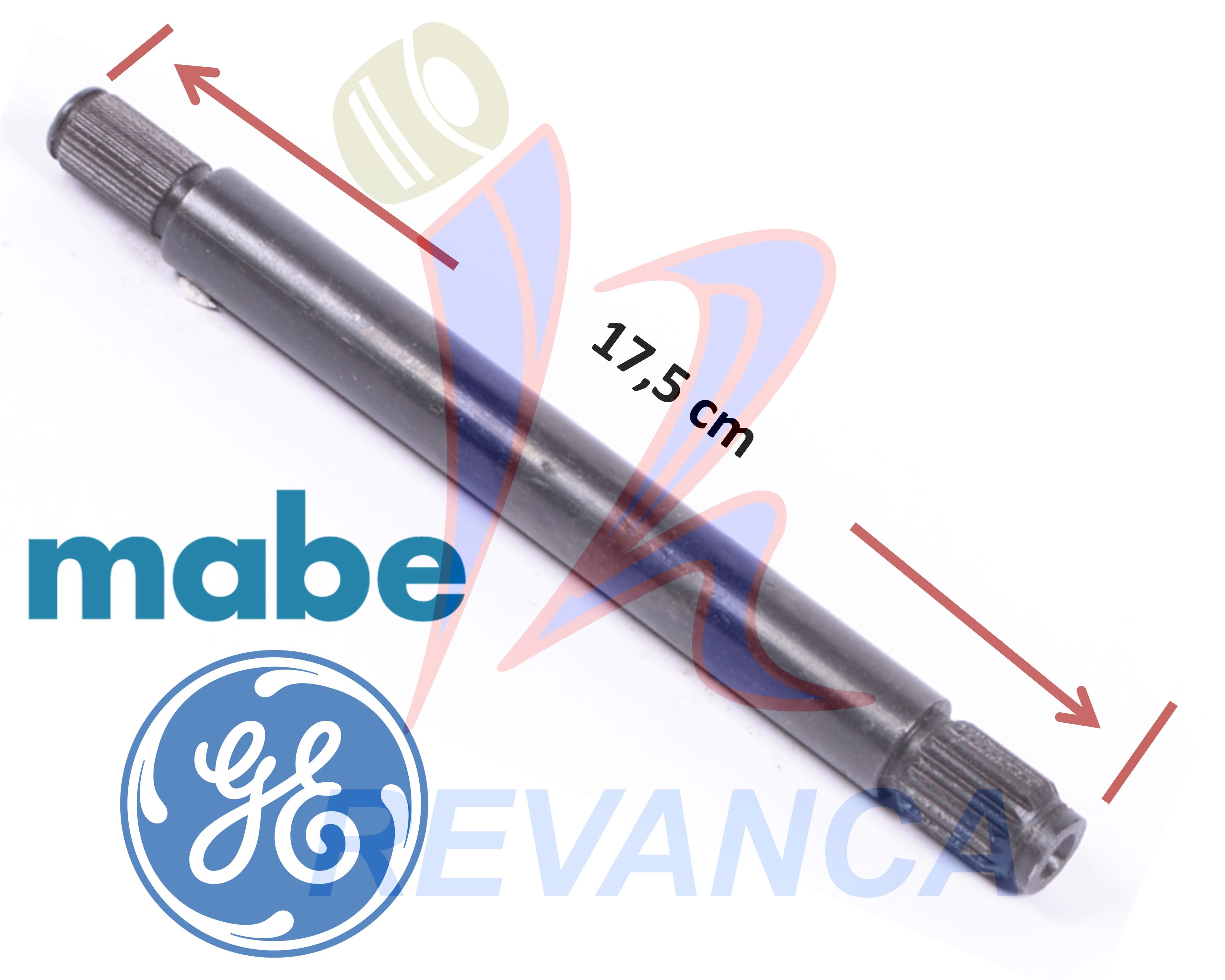 EJE INFERIOR LAV. MABE AMAZONA ID SYSTEM 17.5CM