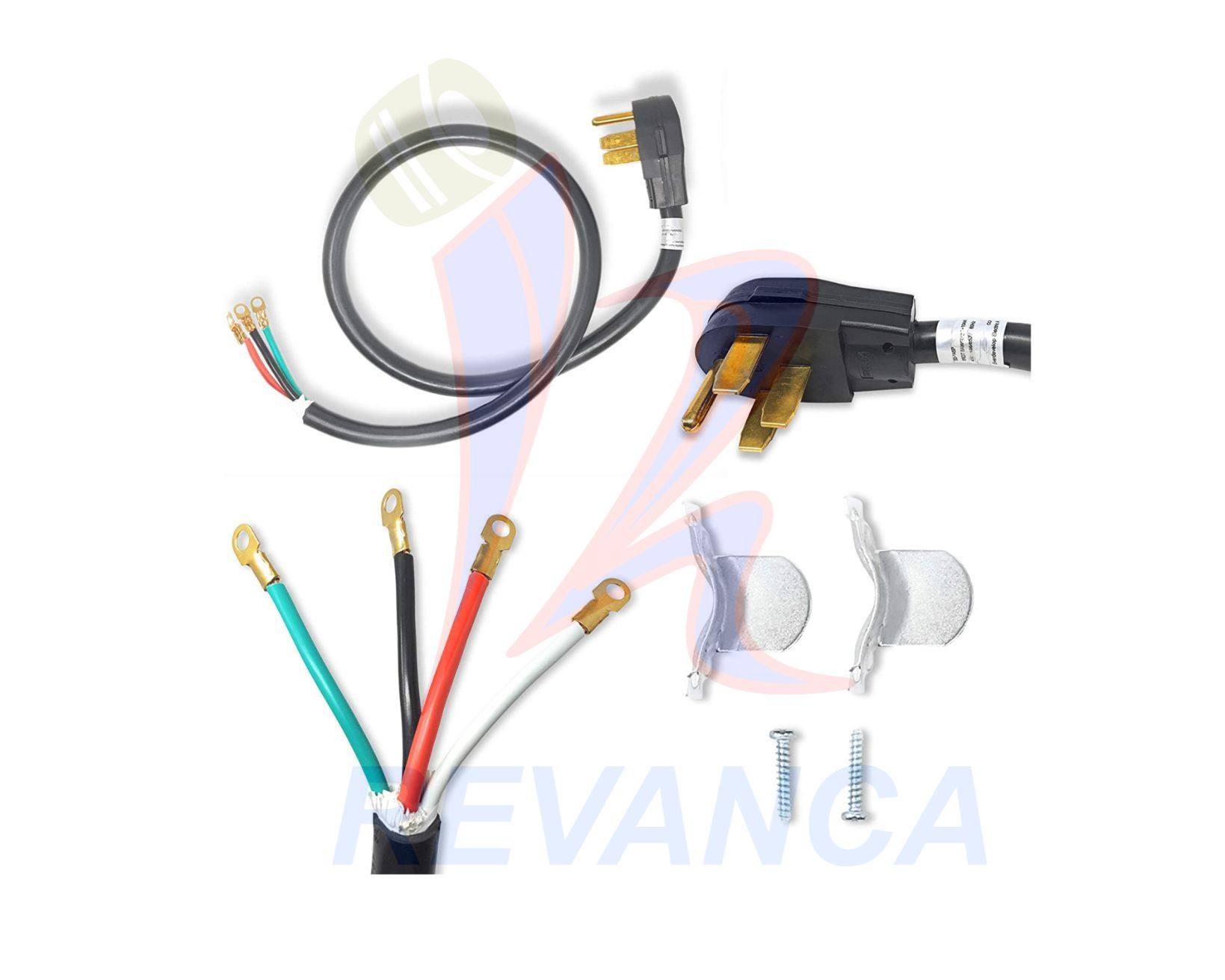 CABLE DE SECADORA/COCINA ELECTRICA DE 4 PELOS 40A/125V/220V (1.22M) AMERICANO