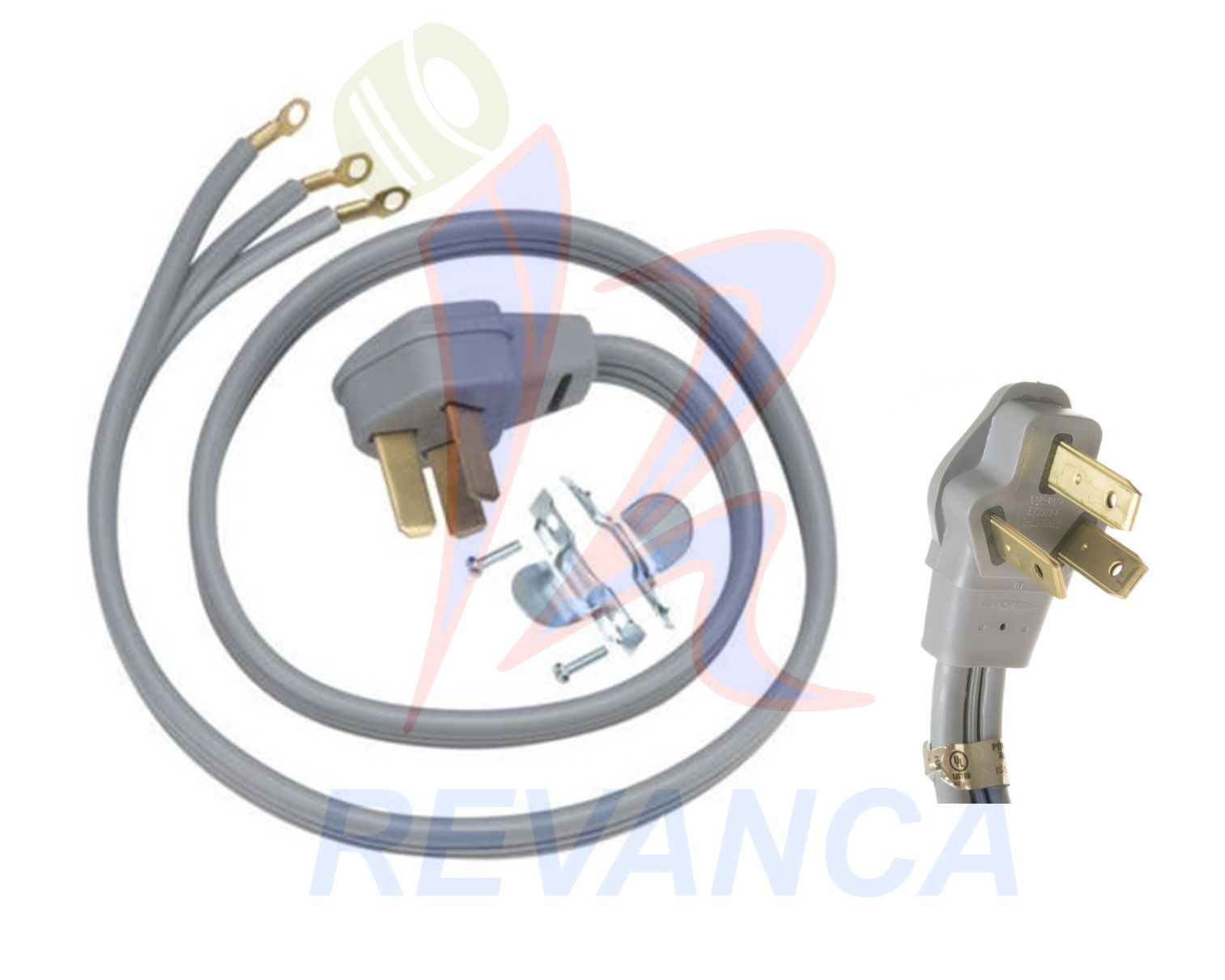 CABLE DE SECADORA/COCINA ELECTRICA DE 3 PELOS 40A/125V/220V (1.22M) AMERICANO