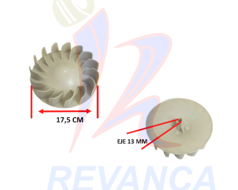 TURBINA SECADORA WHIRLPOOL WP696426