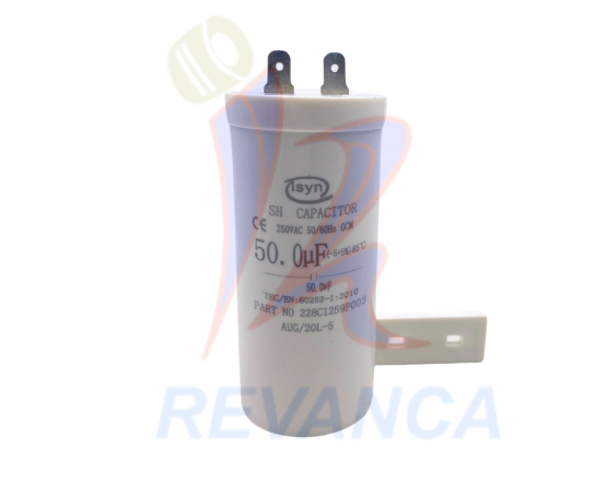 CAPACITOR 50UF MABE ORIGINAL EN 250VAC 228C1259P003