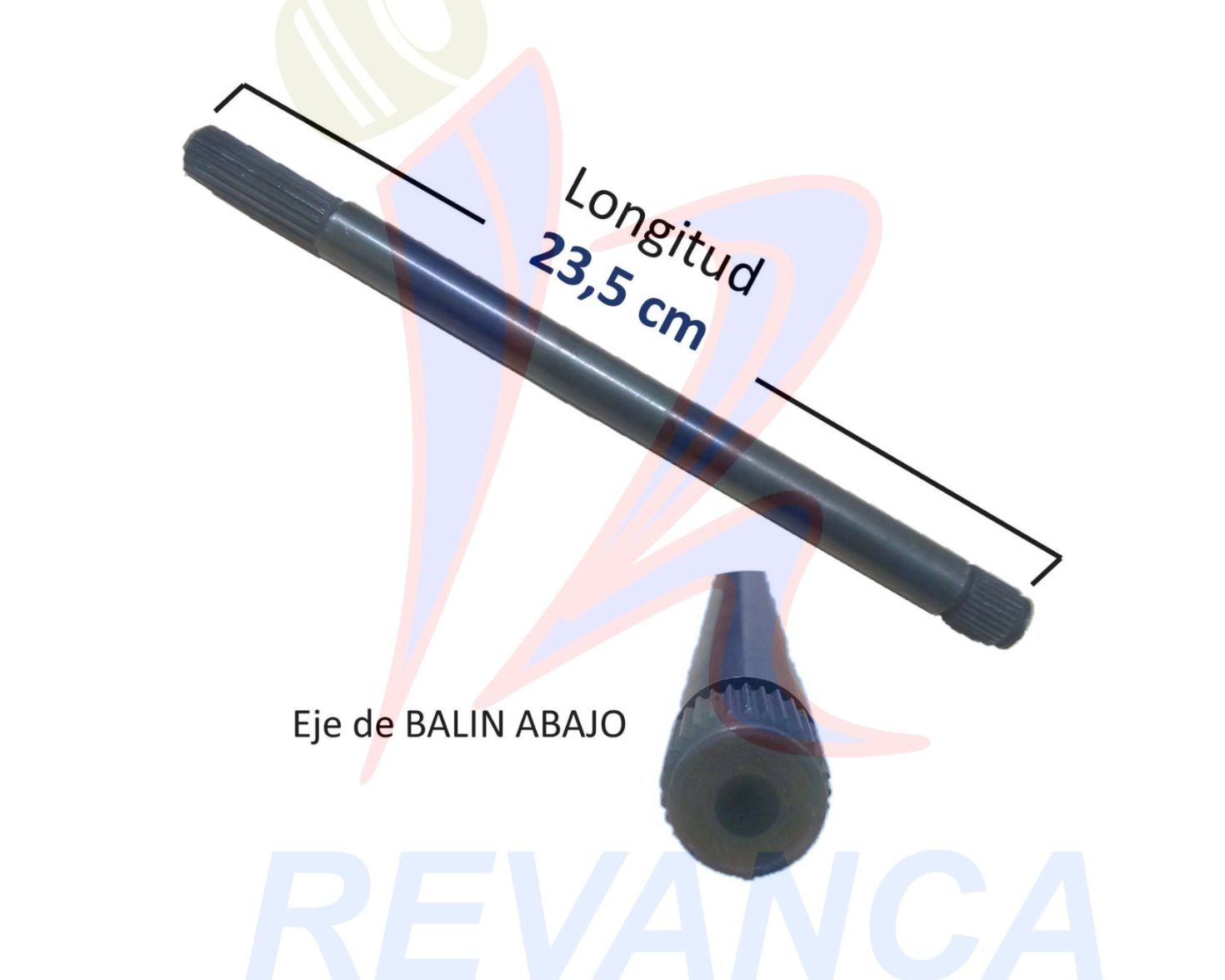 EJE LARGO LAVADORA MABE HIBRIDA SUPERIOR DE 23.5CM ORIGINAL MEXICANO