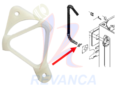 BASE O CLIP PARA MANGUERA MABE/G.E WH16X513 / 175D1259P002