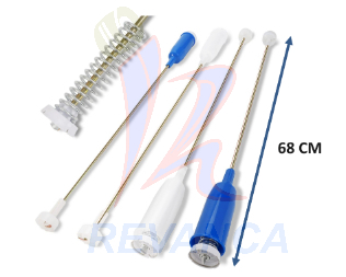 AMORTIGUADOR VARILLA MABE CAFE-VIOLETA (4 UNIDAES X EMPAQUE)