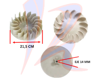 TURBINA SECADORA WHIRLPOOL USA  279711/694089 ALTA CALIDAD