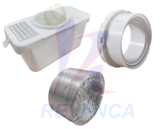 DUCTO PARA SECADORA C/RECIPIENTE GRANDE CUADRADO (10.2 CM X 1.5 M)