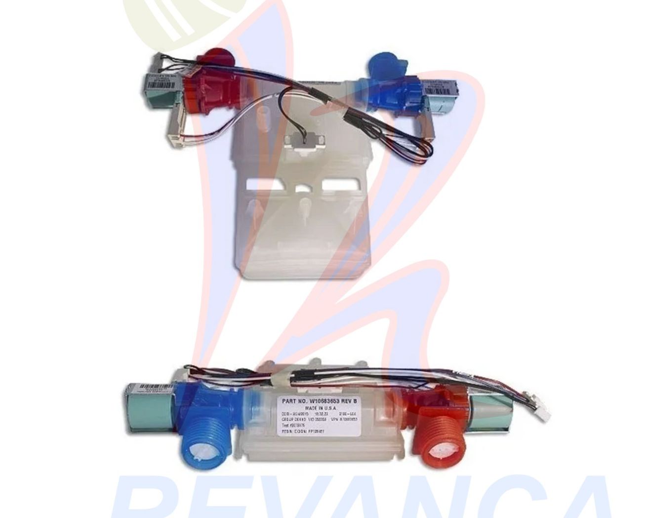 VALVULA ENTRADA DE AGUA CON ROCIADOR LAV. WHIRLPOOL W10683653