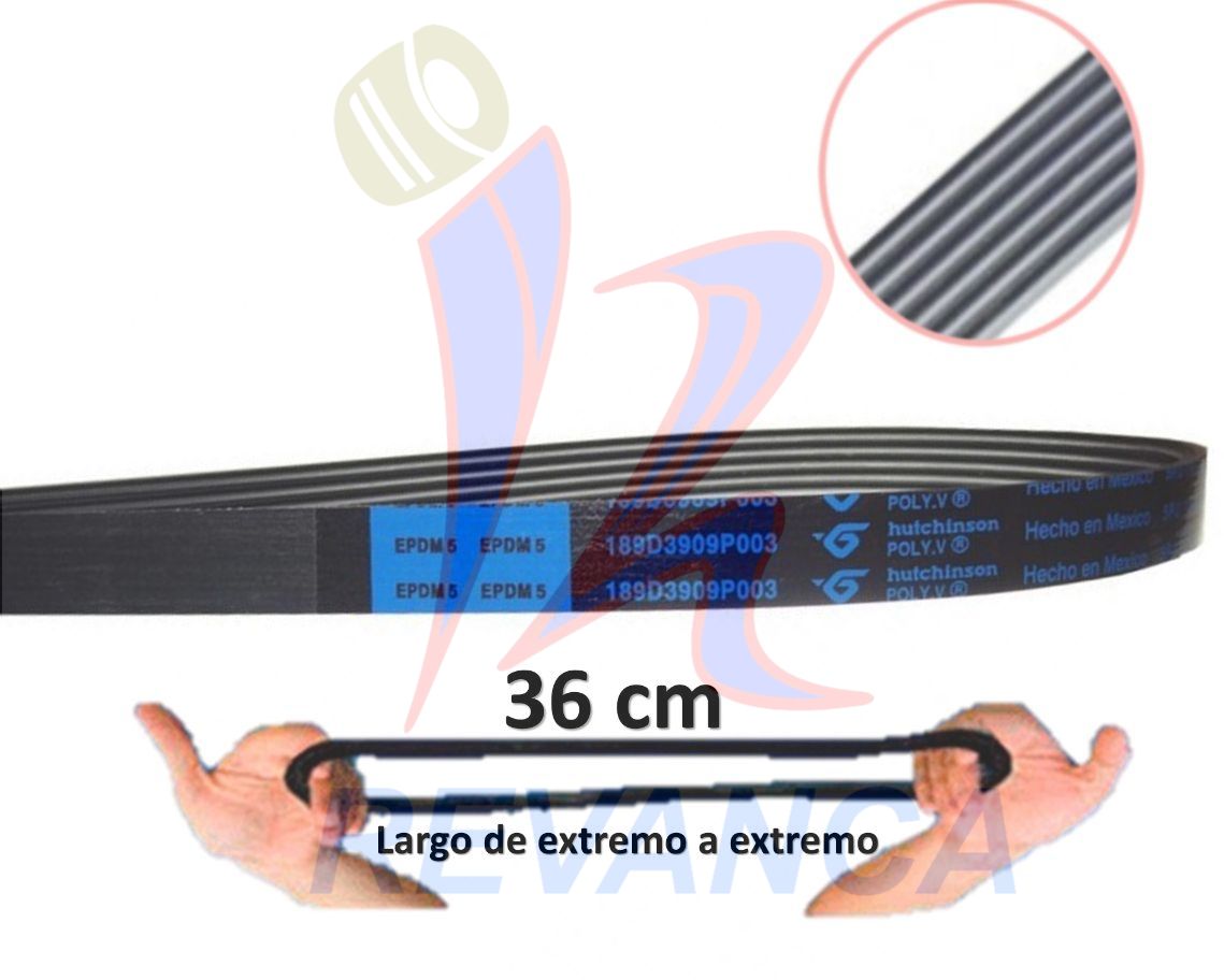 CORREA ORIGINAL LAV. REGINA VSIMITY 189D3909P003 / P002 / P001