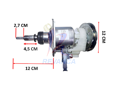 TRANSMISION METALICA EJE CUADRADO LAV. SAMSUNG DC9111644 ISYN