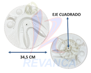 AGITADOR ASIATICO 34.5CM E/CUADRADO AW-41164C