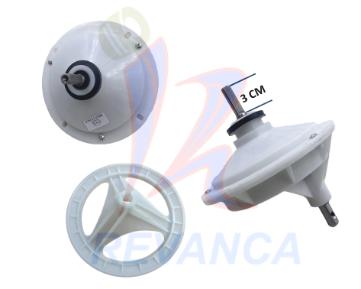 TRANSMISION EJE CUADRADO POLEA LATERAL