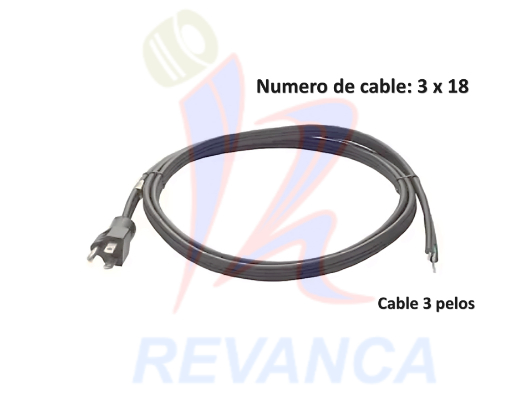 CABLE PARA ELECTRODOMESTICOS VARIOS (LAVADORA/NEVERA/BATIDORA/OTROS) AMERICANO