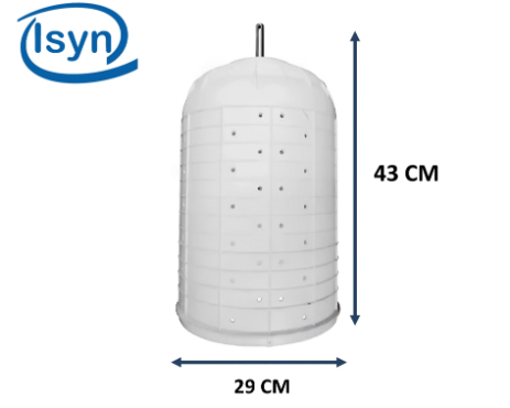 TINA SECADO CON/ARO DIAM 290 MM - ALTO 450 MM (EJE 14MM)