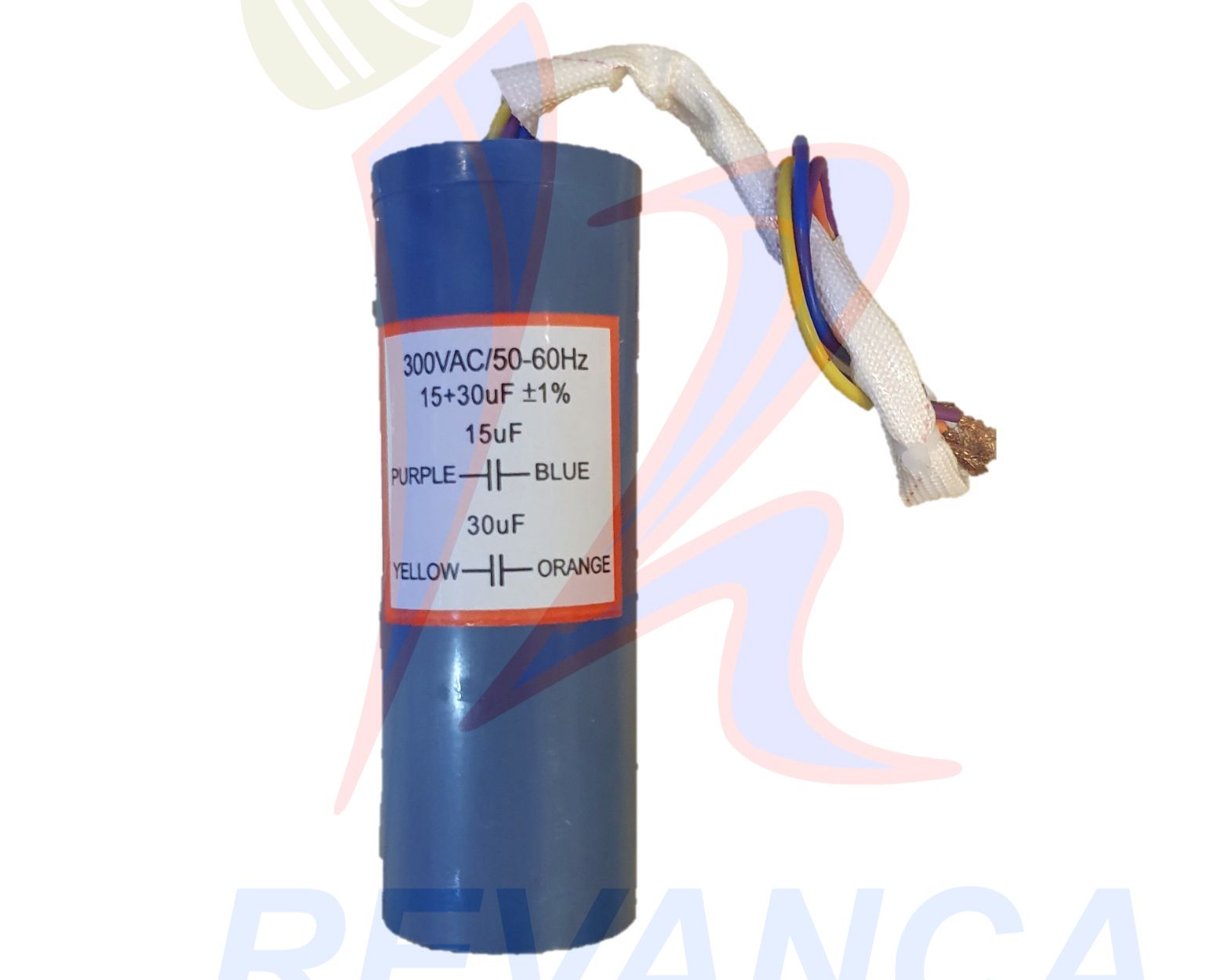 CAPACITOR P/LAV. ASI?TICA AZUL - 30+15UF/300V