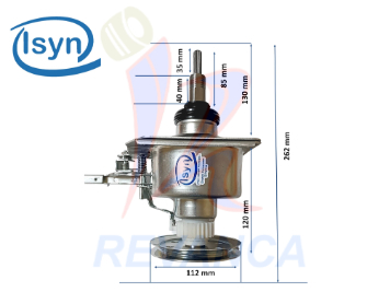 TRANSMISION METALICA 11D LAV. HAIER  0030804246/V12802