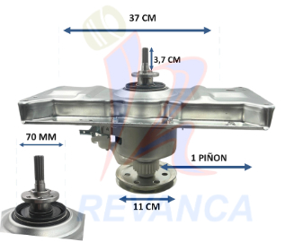 TRANSMISION 12KG METALICA 11D C/PUENTE CUELLO LARGO Y SELLO ANCHO