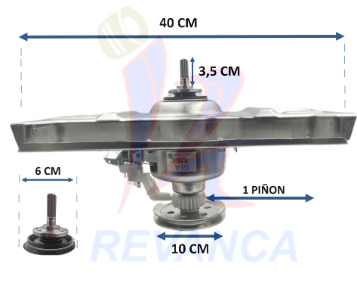 TRANSMISION METALICA ELECTROLUX 8450 C/PUENTE COMPLETO