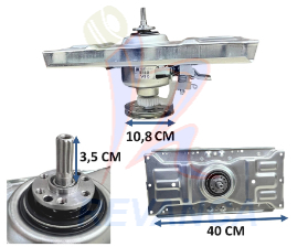 TRANSMISION METALICA C/PUENTE HACEB/HAIER/ELECTROLUX 40CM - 8 HUECOS