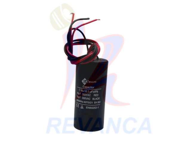 CAPACITOR P/LAV. ASIÁTICA - 10MF+16MF/300V - Vista 0