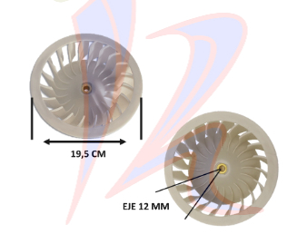 TURBINA SECADORA LG 5835EL1002A/5835EL1001A/DE1002A