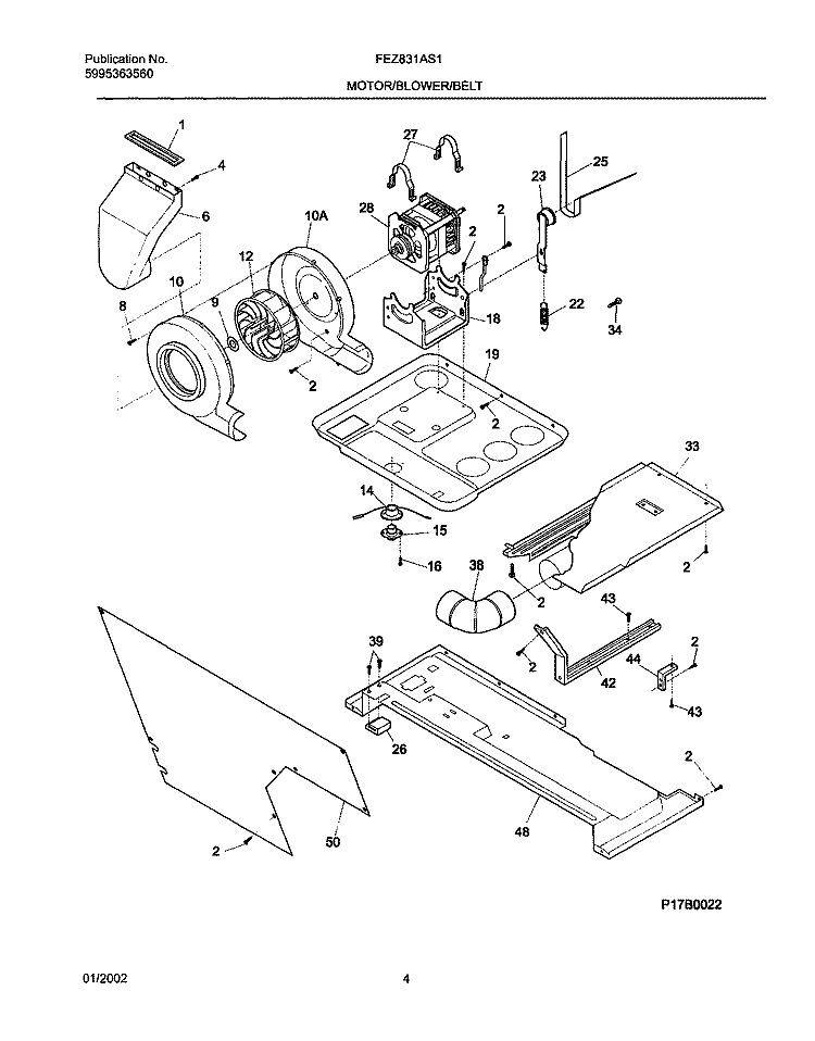 MOTOR SECADORA FRIGIDAIRE/ELECTROLUX EJE LISO C/CARCASA TURBINA 5303937189 - Vista 2