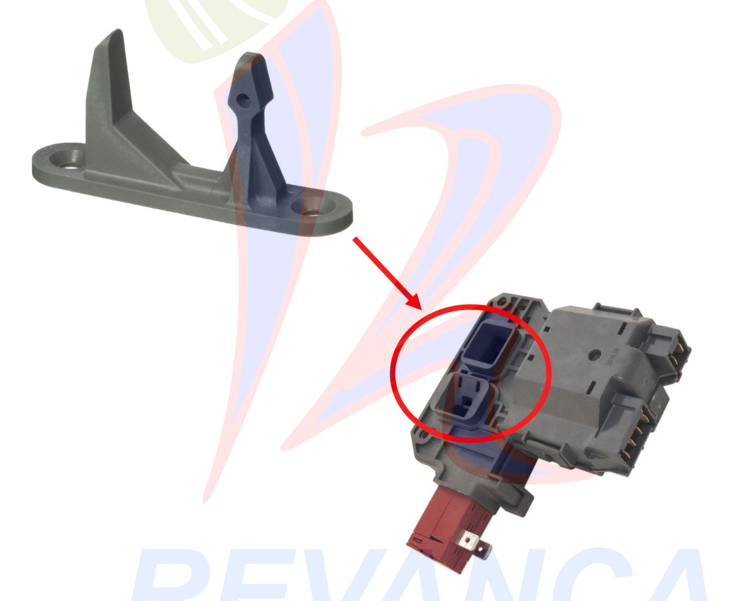 RETEN 131763302 PUERTA LAVADORA CARGA FRONTAL DEL SWITCH 131763256