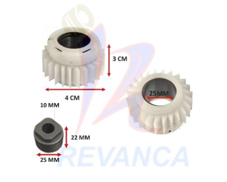 PIÑON CATRACA TRANSMISION METALICA LAVADORA FRIGIDAIRE/ELECTROLUX 51041127 C/RESORTE