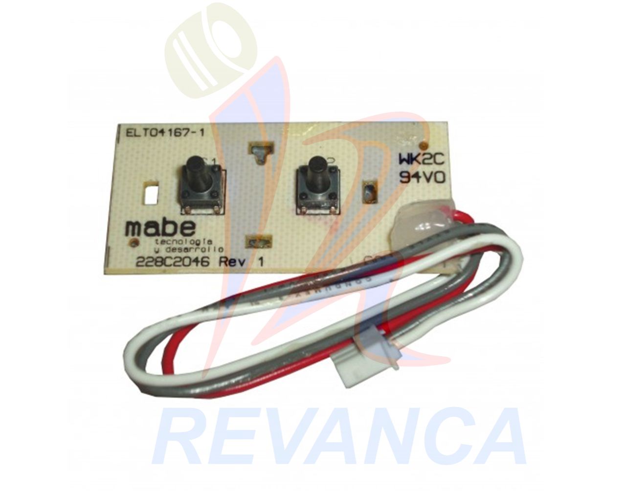 TARJETA ENCENDIDO LAV. MABE 228C2046G001 / WW01F0024B / PCW-40730C