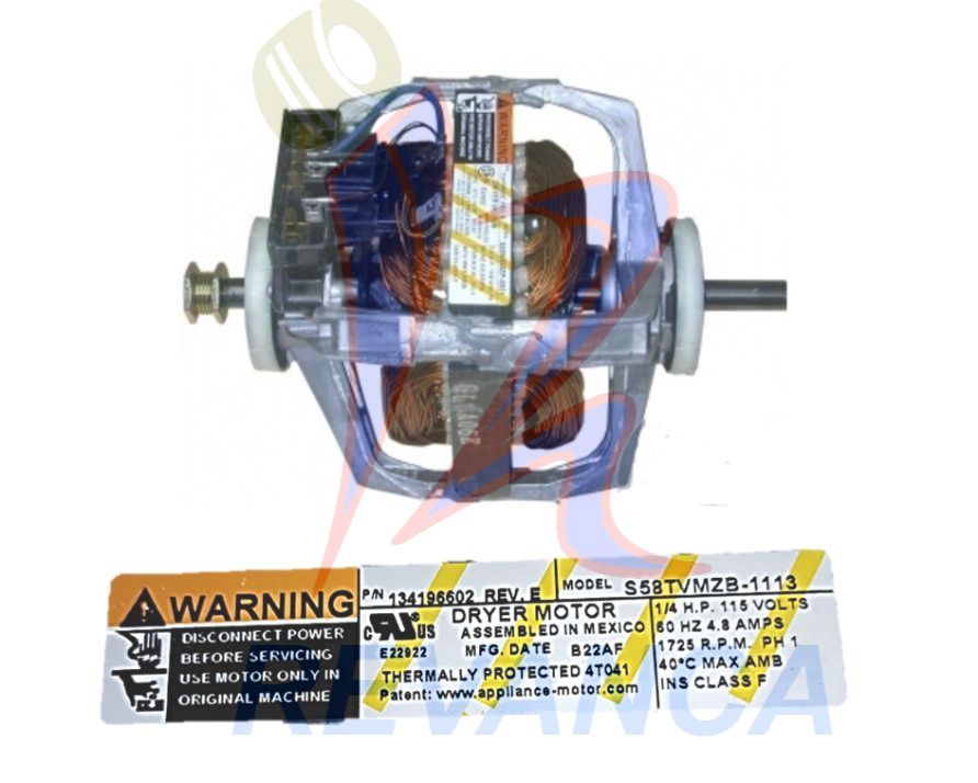 MOTOR SECADORA ELECTROLUX/FRIGIDAIRE EJE LISO 134196602