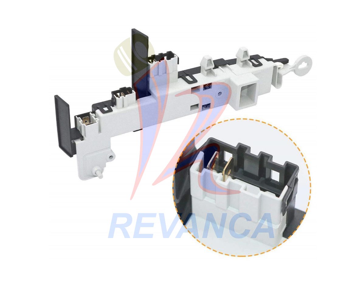 SWITCH LID LOCK LAV. SAMSUNG CARGA FRONTAL  7 TERMINALES DC64-00519D (120V)