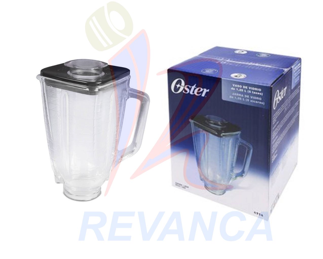 VASO LIC-OSTER DE VIDRIO C/TAPA ORIGINAL 4954