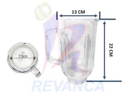 VASO DE VIDRIO  BLACK-DECKER B/ANCHA