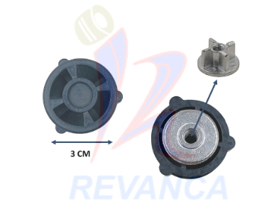 ACOPLE DE MOTOR LICUADORA FRIGILUX/OTROS TIPO INDUSTRIAL (1 JGO)