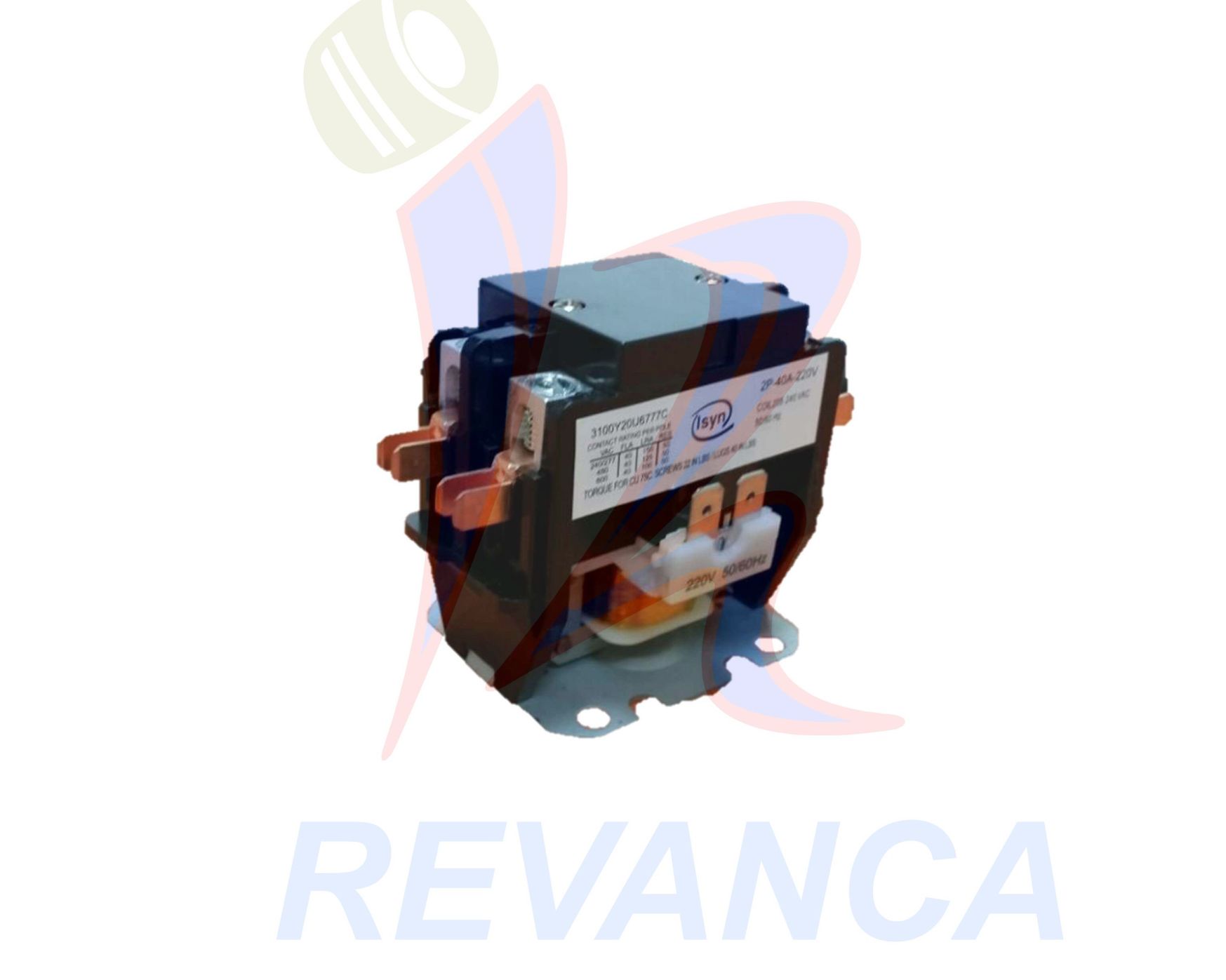 CONTACTOR ISYN 2 POLOS A/A 40 AMP. 220 V