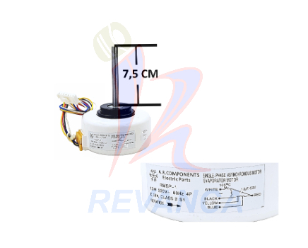 MOTOR DE CONSOLA SPLIT 12W 220V (EJE 7.5CM)