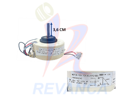 MOTOR DE CONSOLA SPLIT 16W 220V (EJE 3.6 CM)