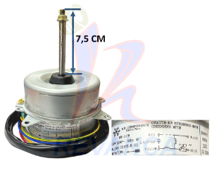 MOTOR DE CONDENSADOR A/A 30W 220V YDK30-6