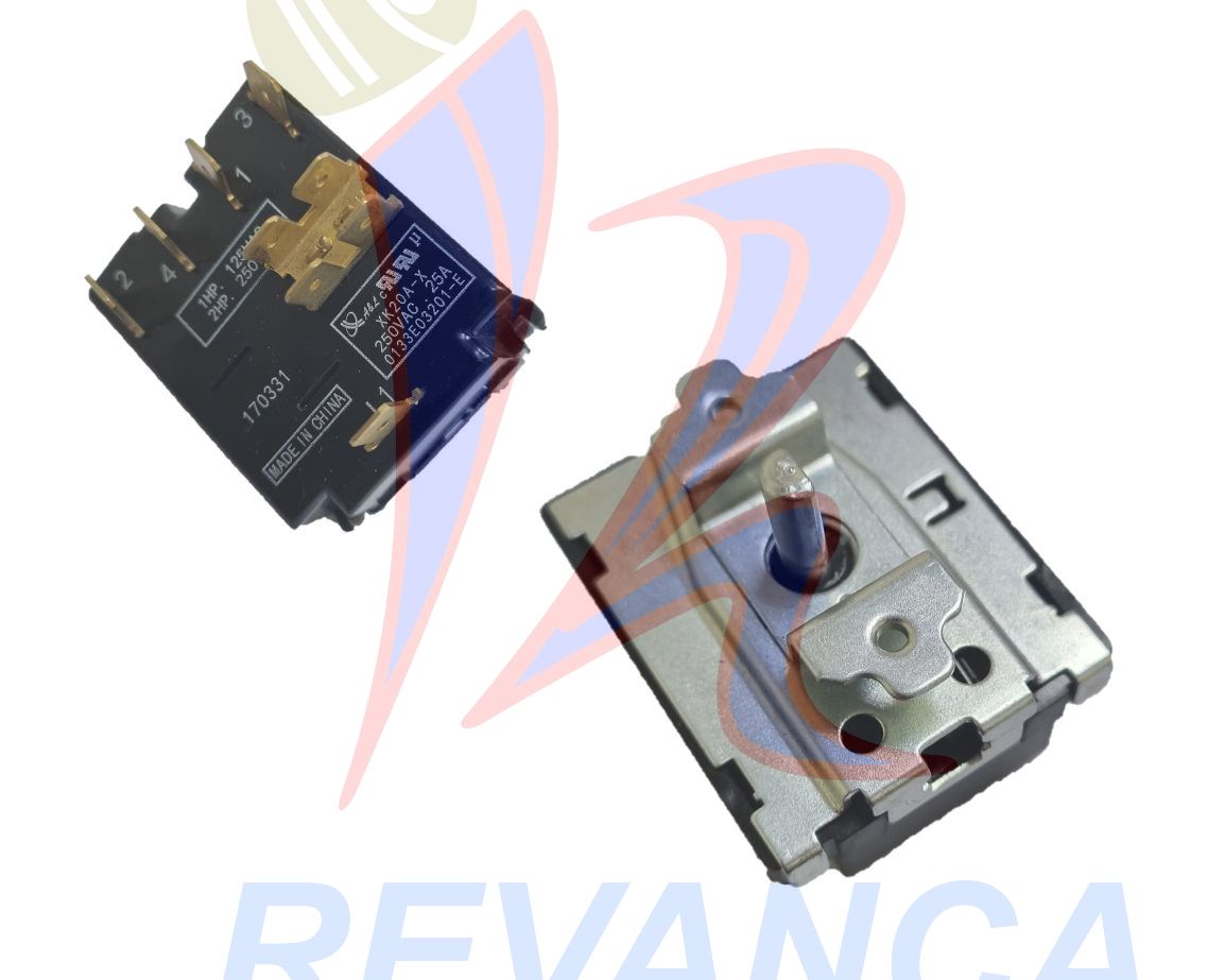 SWITCH  AIRE ACONDICIONADO 3 VEL (ASR-5173-472X) 1HP/2HP 250VAC 5 TERMINALES