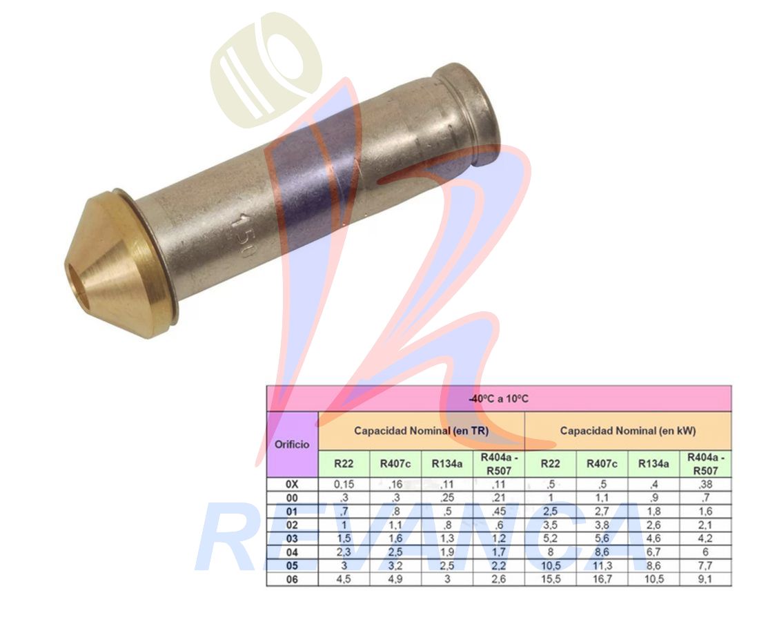 ORIFICIO EXPANSION DANFOSS NRO 04 R13A-1/5HP R22-2HP (068-2007)
