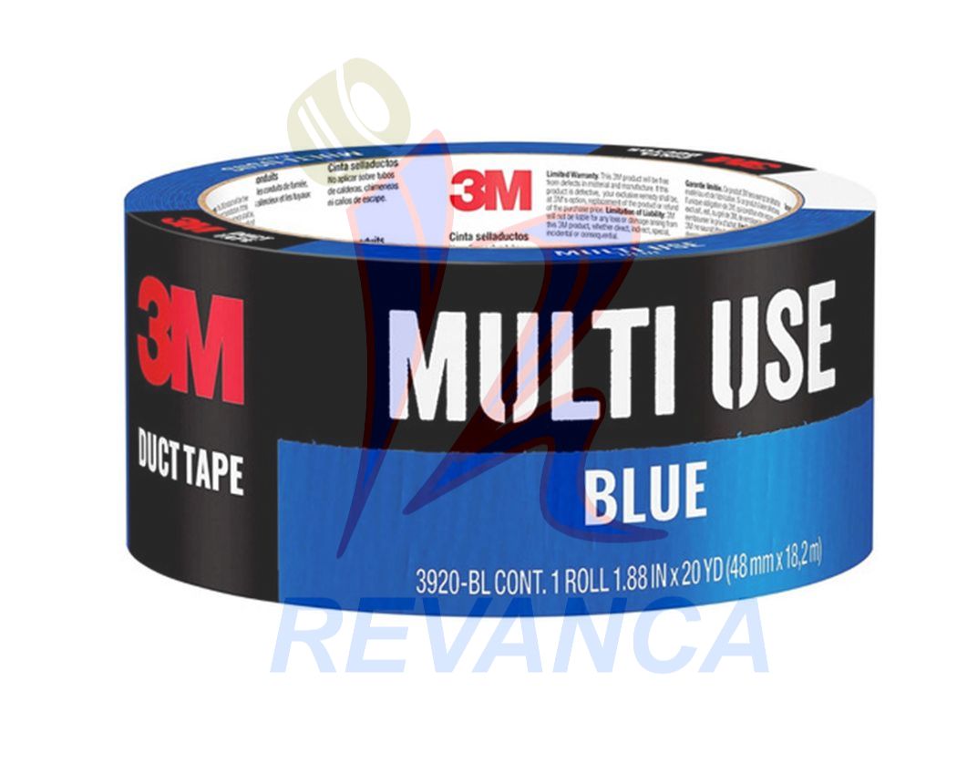 CINTA DUCTO TIPO TIRRO PLOMO AZUL 3M ORIGINAL (48MM X 18.2M) 3920-BL - Vista 0