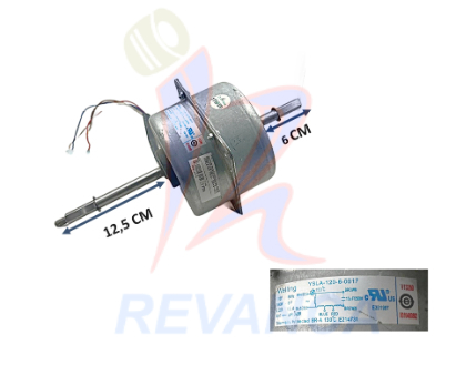 MOTOR CONDESADOR A/A HAIER DOBLE EJE YSLA-120-6-0017 100W/115V (0010400892/V13260)