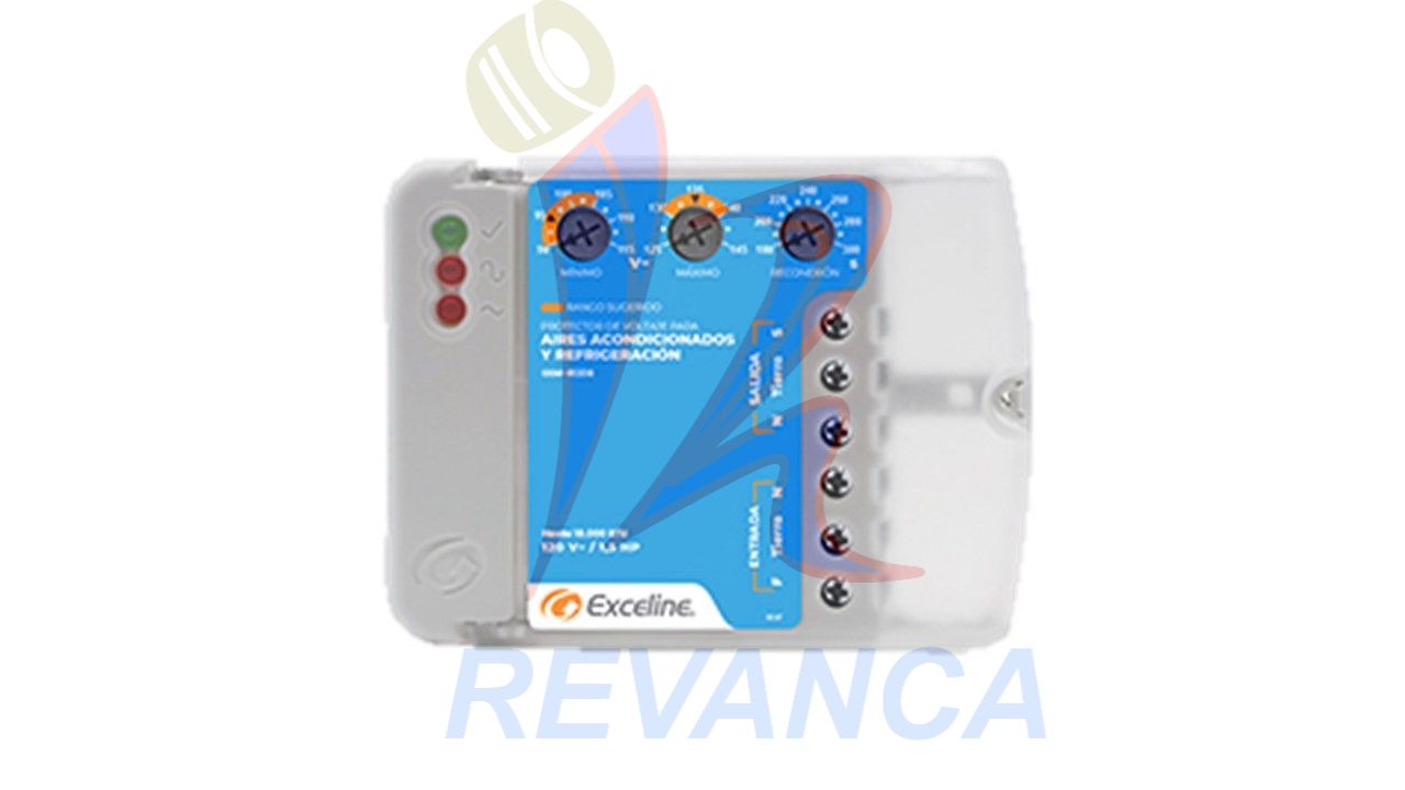 PROTECTOR EXCELINE ALTO VOLT.  P/EQUIPOS DE REFRIG. Y A/A - 120V