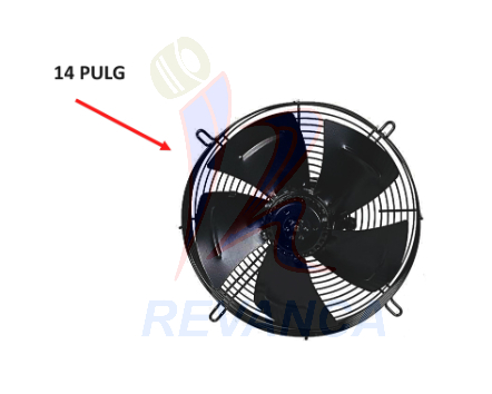 MOTOR VENTILADOR AXIAL 14PULG 220V/1PH 1600RPM SUCCION YWF4E-350S
