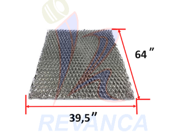 FILTRO DE ALUMINIO 39.5 X 64 X 5/8 PULGADAS DOBLE