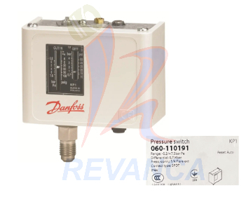 PRESOSTATO DANFOSS DE BAJA AUTO RESET 060-110191 KP1 - Vista 0