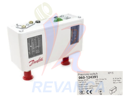 PRESOSTATO DE BAJA CONTROL DANFOSS 060-124391 KP15 AUTO RESET - Vista 0