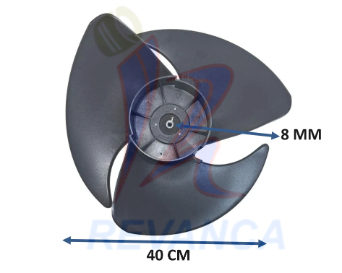 ASPA DE VENTILADOR PARA UNIDAD EXTERIOR LG ADP678045 (EJE MEDIA LUNA) - Vista 0
