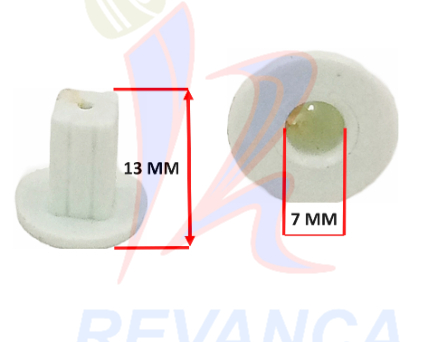 BUJE PLASTICO CUADRADO FINO DE NEVERA